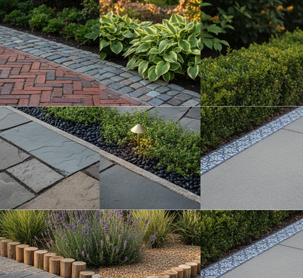 Border ontwerpen tuinpad