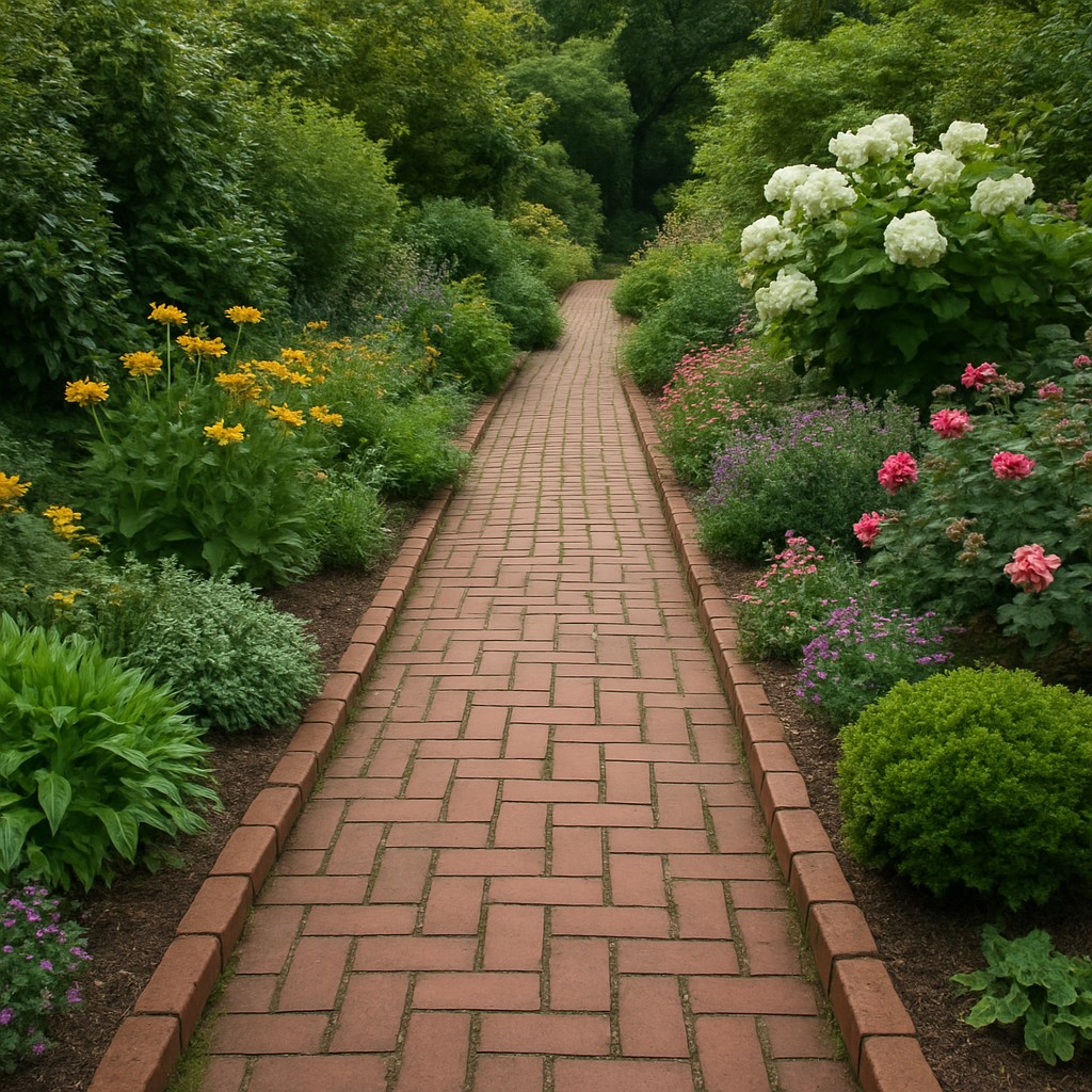 Klassiek tuinpad voorbeeld 1