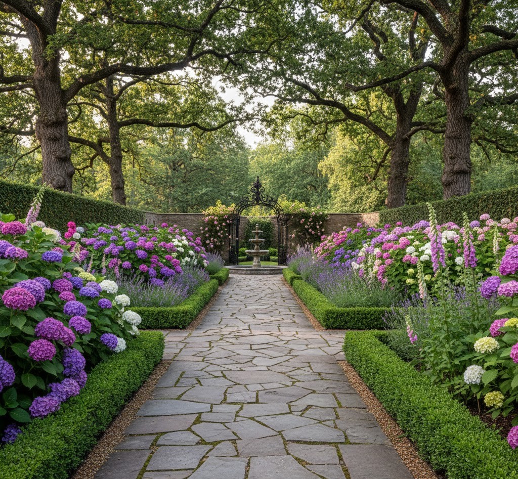Klassiek tuinpad voorbeeld 2
